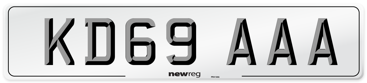 KD69 AAA Number Plate from New Reg